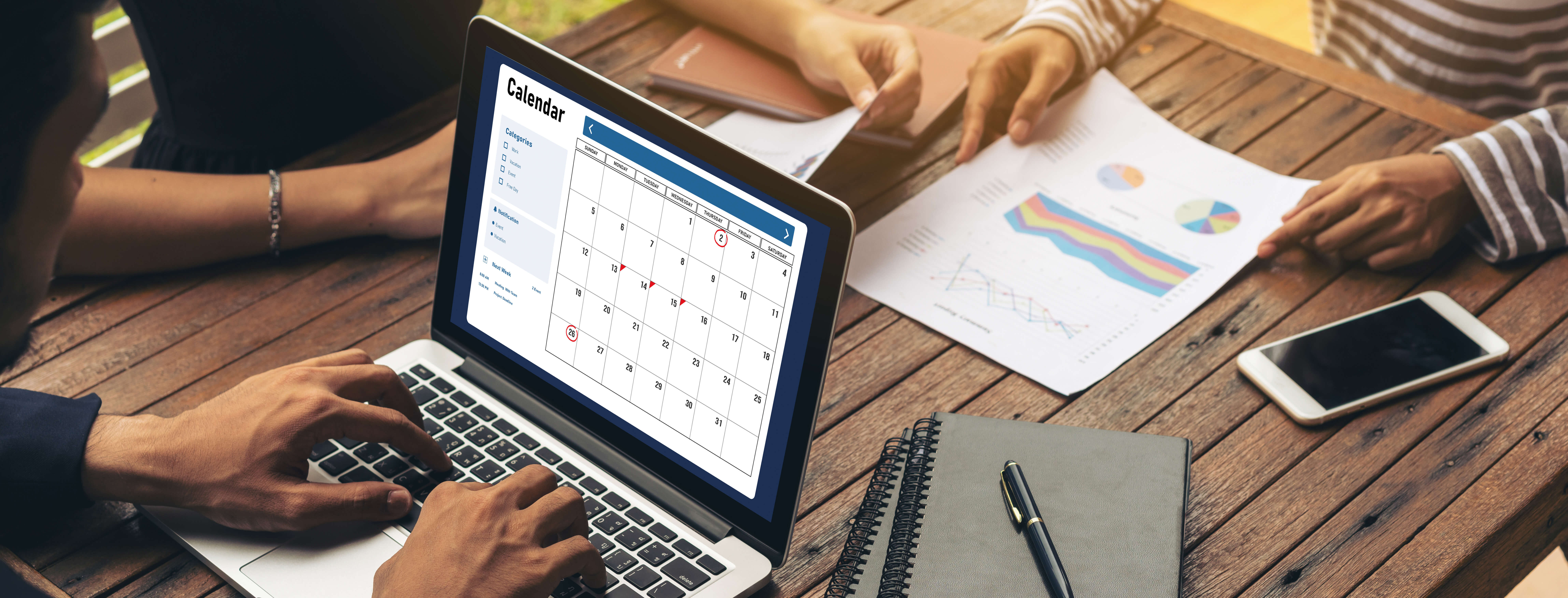 予約カレンダーとWebフォームのイメージ
