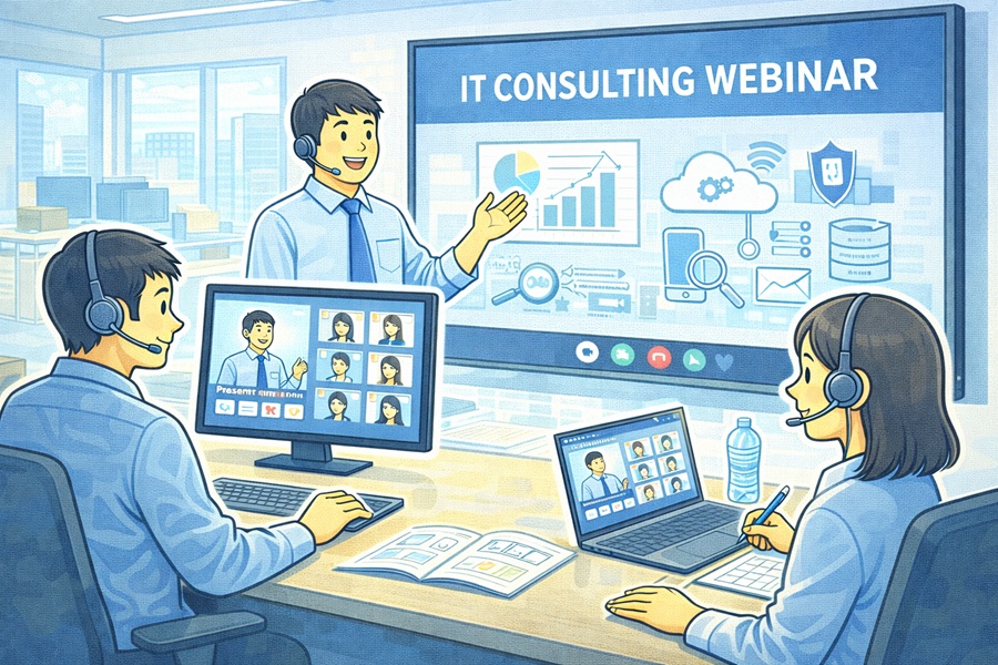 コンサルティング会社のウェビナー定期開催